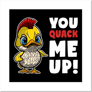 You Quack Me Up | Angry Duck Posters and Art